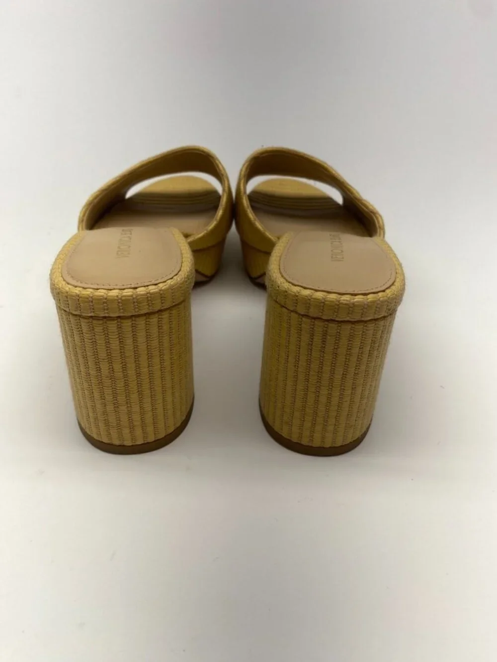 Veronica Beard Womens Dali Raffia Natural Platform Sandal Sz  8